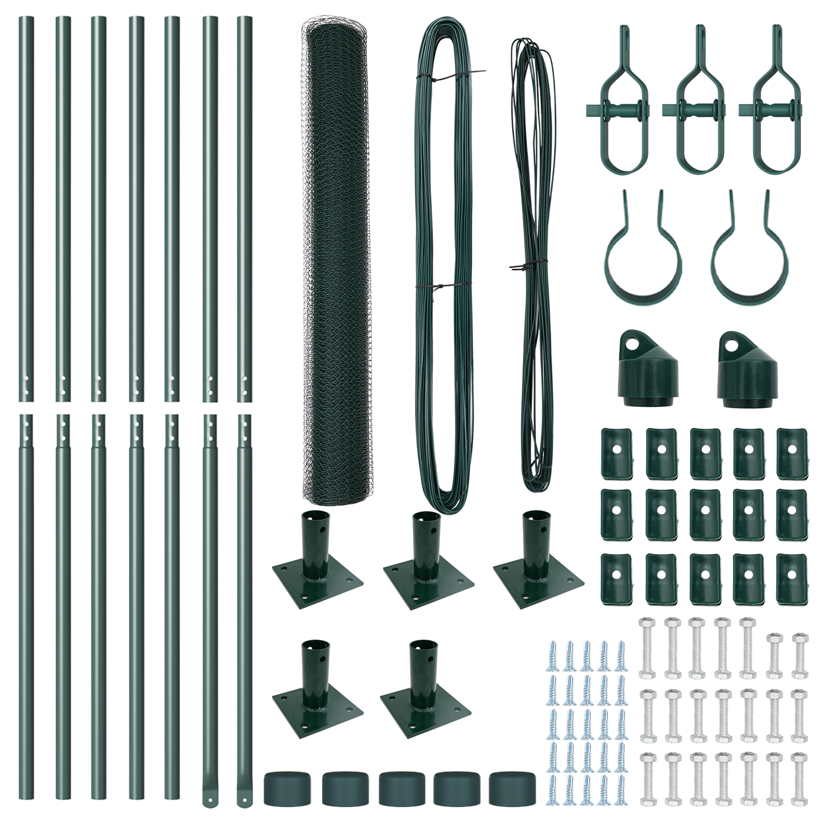 Recinzione Esagonale  Verde 1x10 m Acciaio