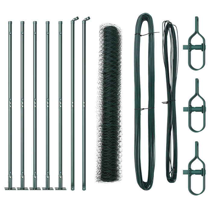 Recinzione Esagonale  Verde 1x10 m Acciaio