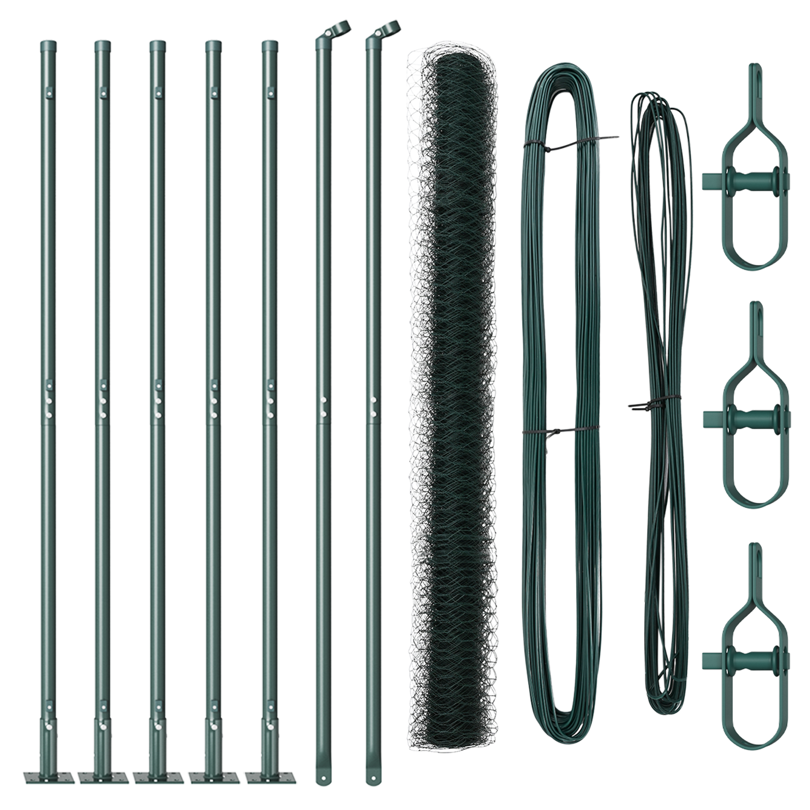 Recinzione Esagonale  Verde 1,5x10 m Acciaio