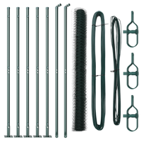 Recinzione Esagonale  Verde 1,5x10 m in Acciaio