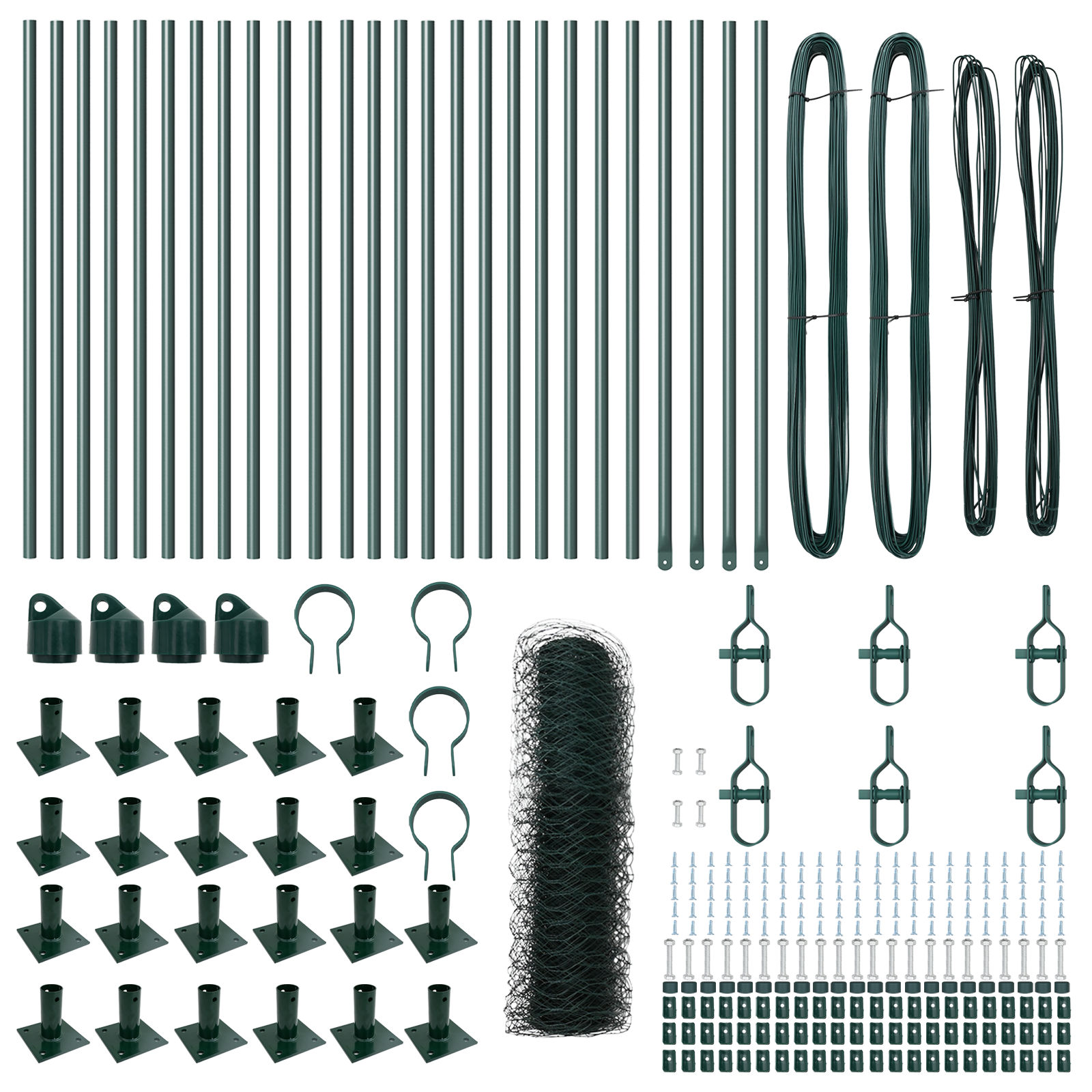 Recinzione Esagonale  Verde 0.4x50 m Acciaio