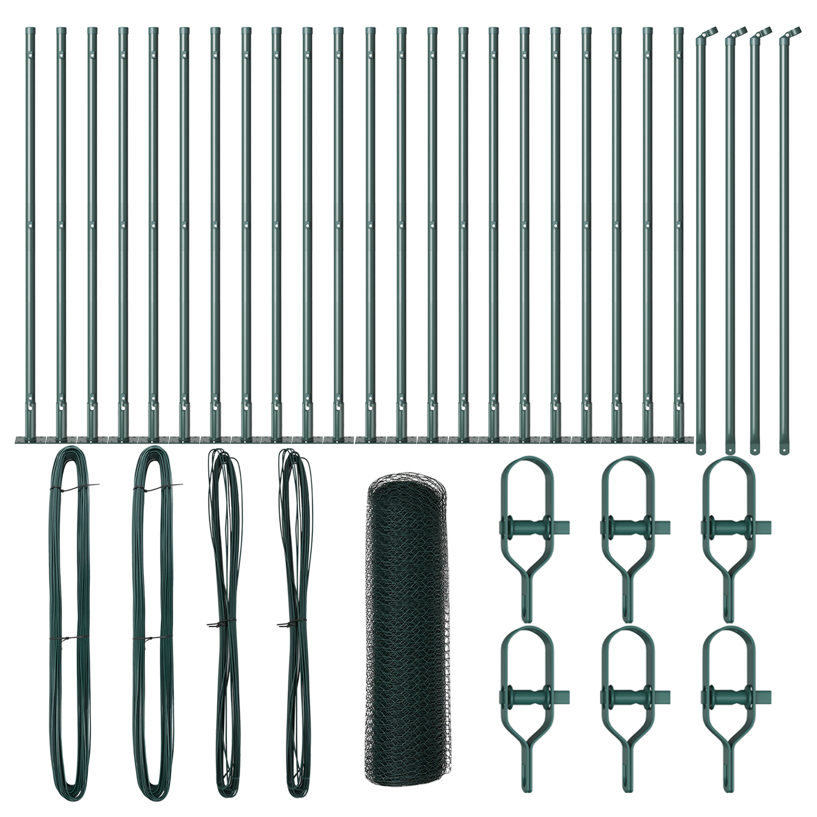 Recinzione esagonale  Verde 1x50 m Acciaio