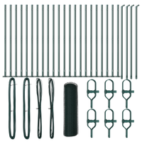 Recinzione esagonale  Verde 1x50 m Acciaio