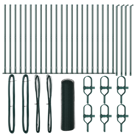 Recinzione esagonale  Verde 1x50 m Acciaio