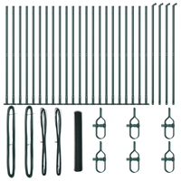 Recinto Esagonale  Verde 1.2x50 m Acciaio