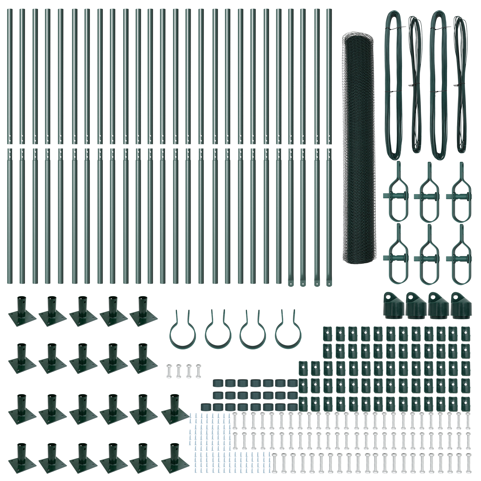 Recinto Esagonale  Verde 1.2x50 m Acciaio