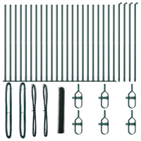 Recinzione esagonale  verde 1,2x50 m in acciaio