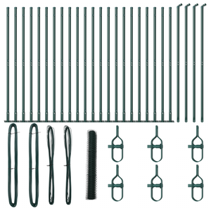 Recinzione esagonale  verde 1,2x50 m in acciaio