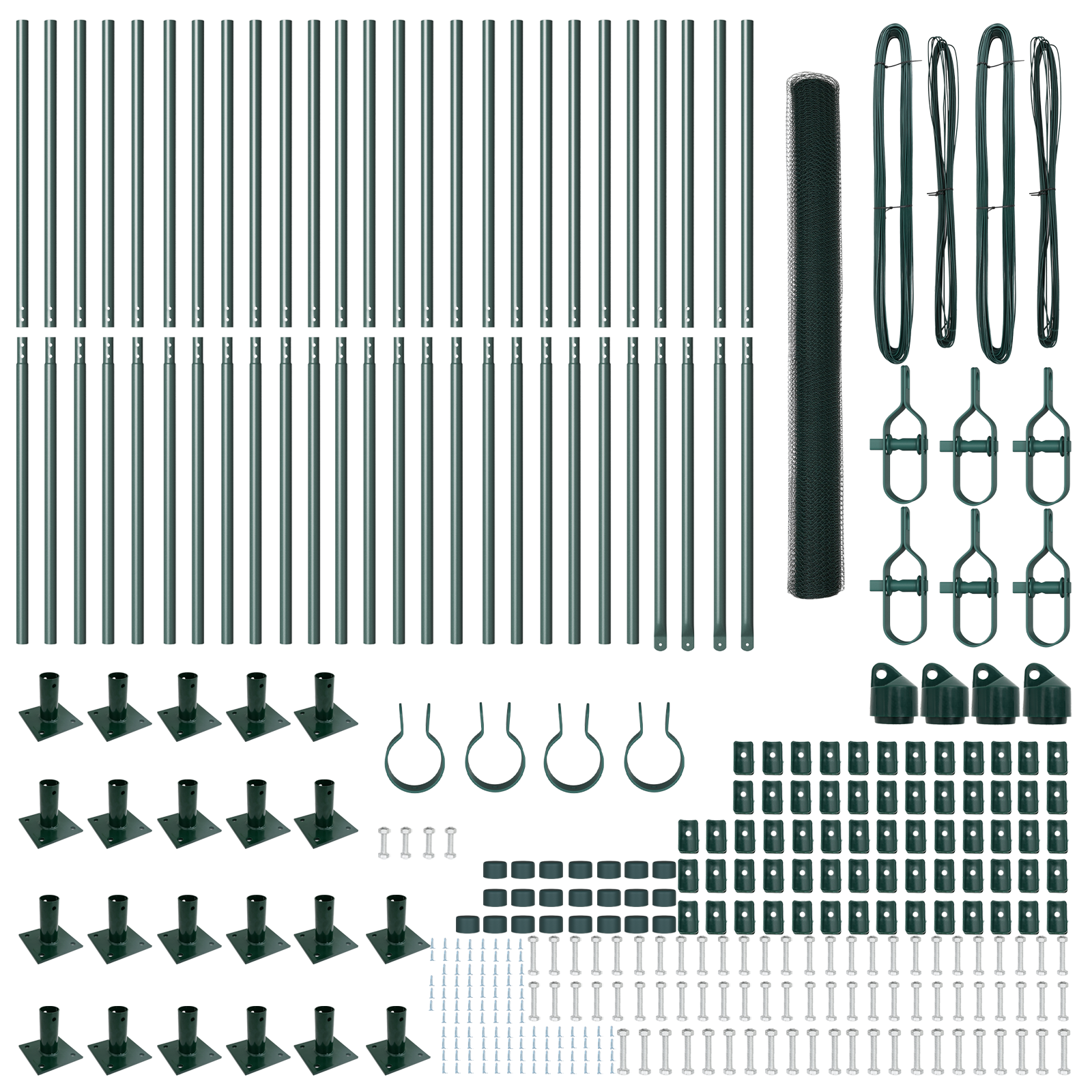 Recinzione Esagonale  Verde 1,4x50 m Acciaio