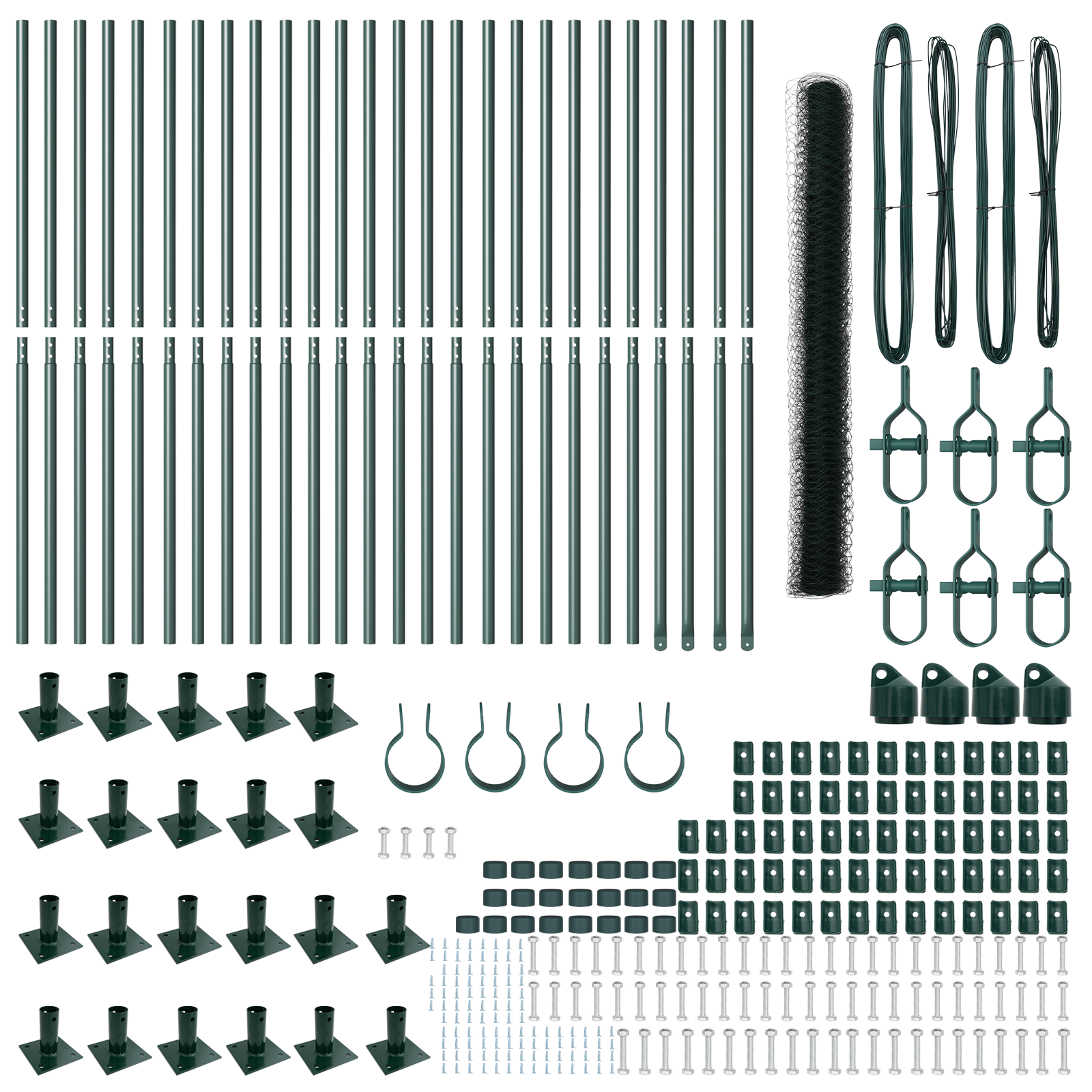 Recinzione Esagonale  Verde 1.4x50 m Acciaio