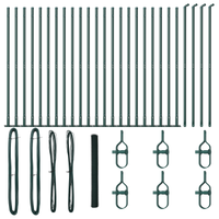 Recinzione Esagonale  Verde 1,5 x 50 m Acciaio