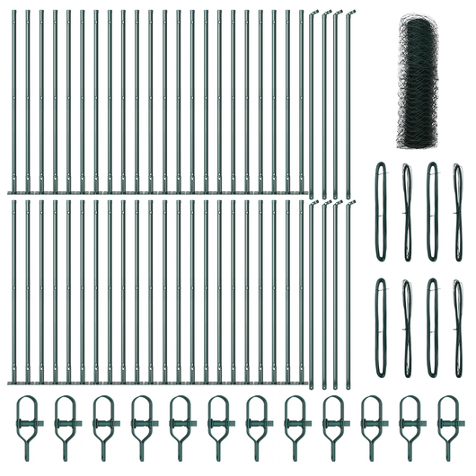 Recinzione Esagonale  Verde 0.4x100 m in Acciaio