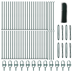 Recinzione Esagonale  Verde 0.8x100 m Acciaio