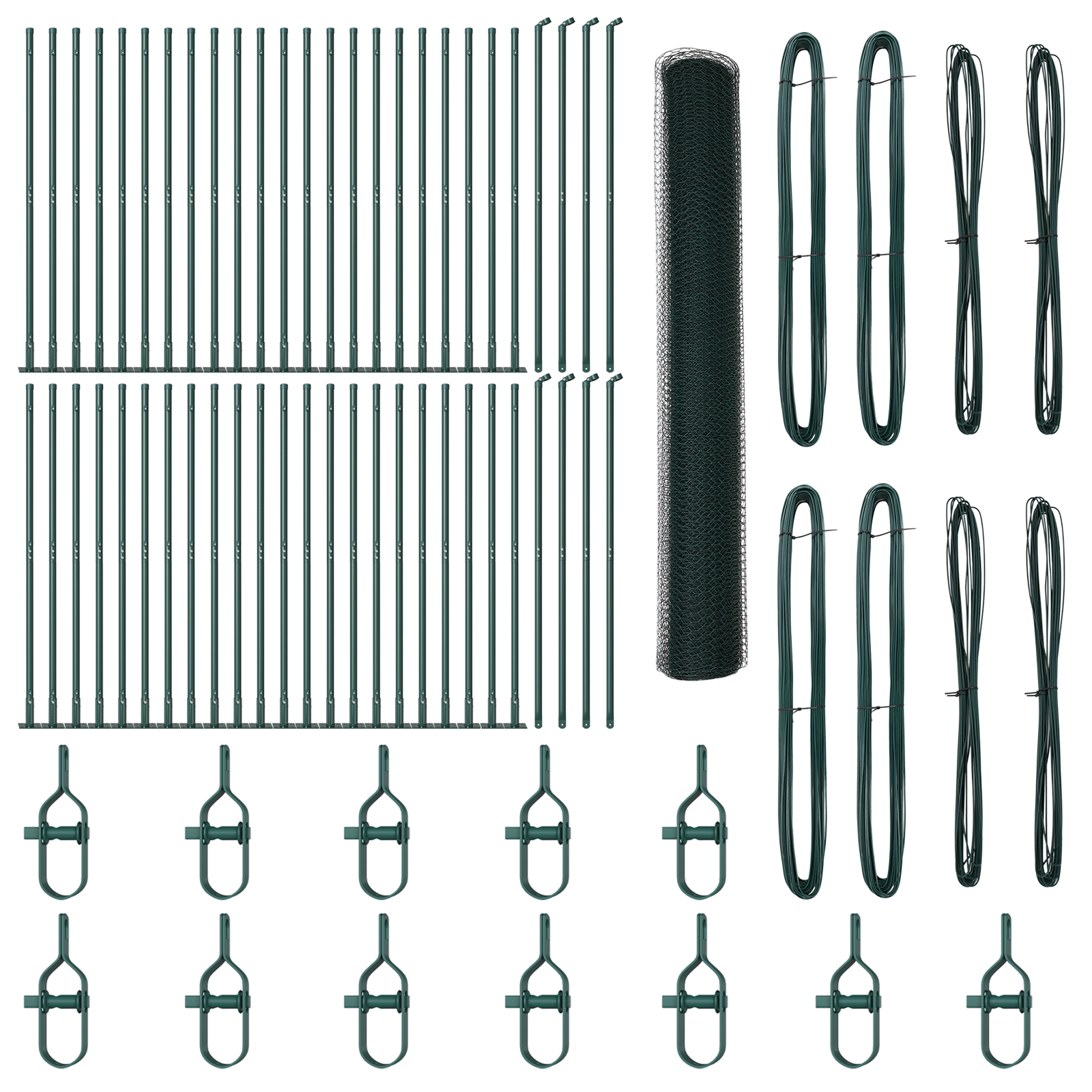 Recinzione Esagonale  Verde 1,2x100 m Acciaio