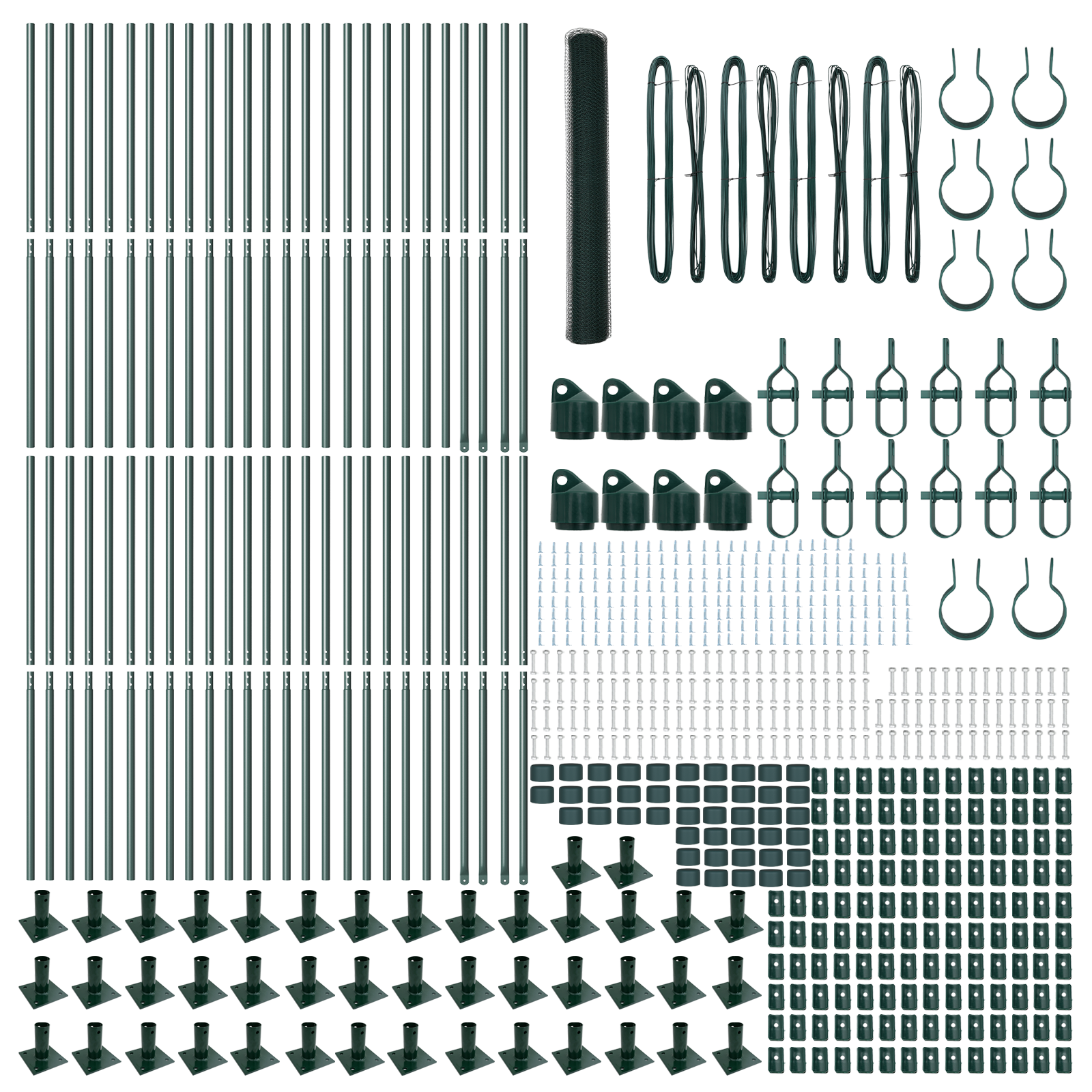 Recinzione Esagonale  Verde 1,2x100 m Acciaio