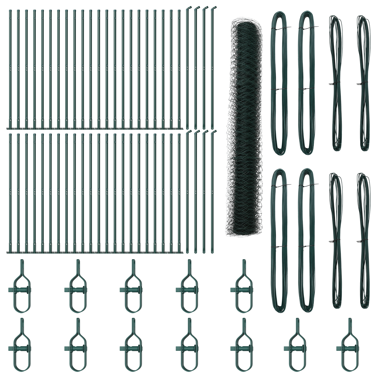 Recinzione Esagonale  Verde 1,2x100 m Acciaio