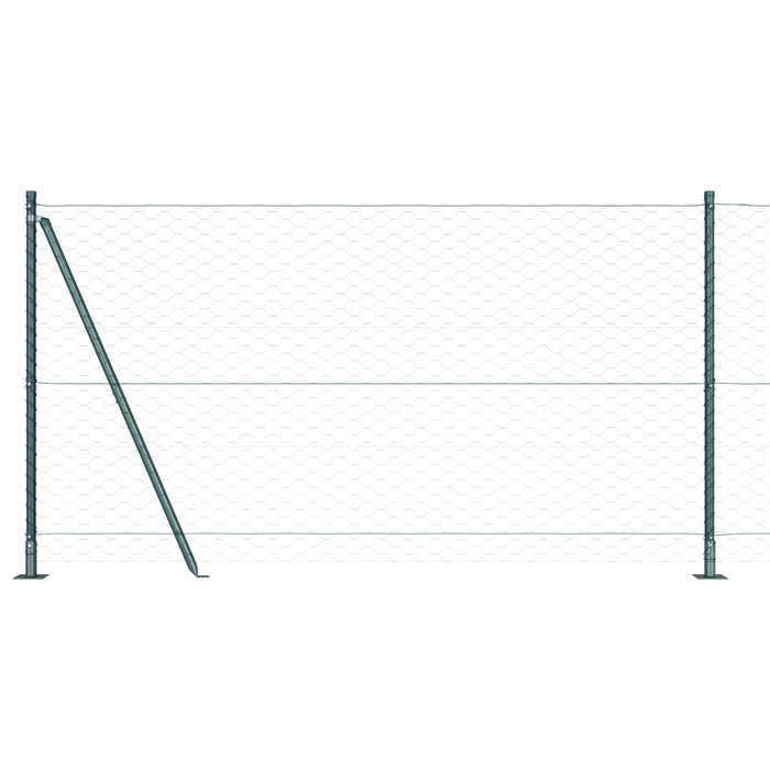 Recinzione esagonale  Verde 1,2x100 m Acciaio
