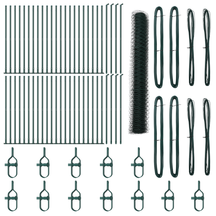 Recinzione esagonale  Verde 1,2x100 m Acciaio