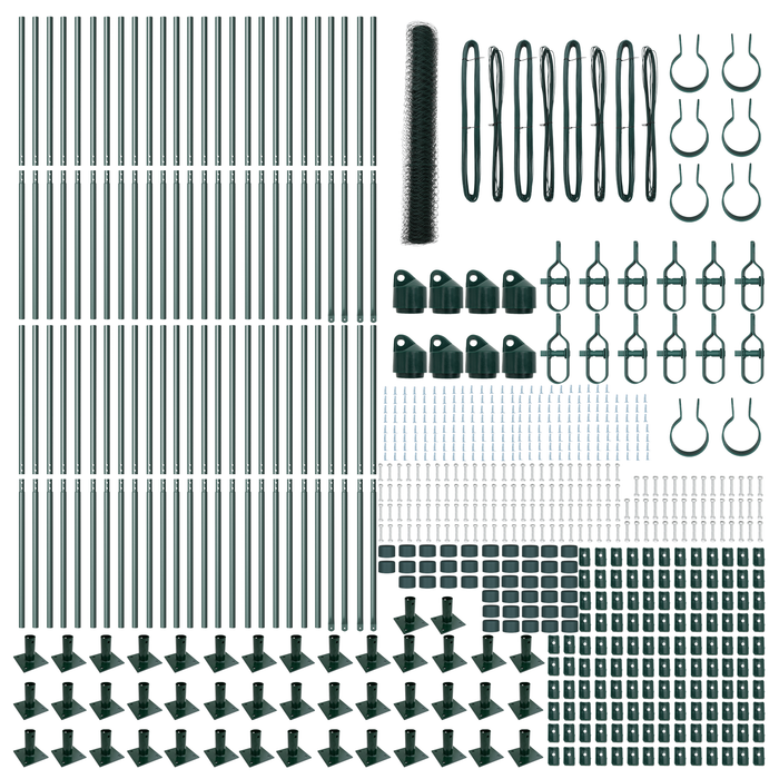 Recinzione esagonale  Verde 1,2x100 m Acciaio