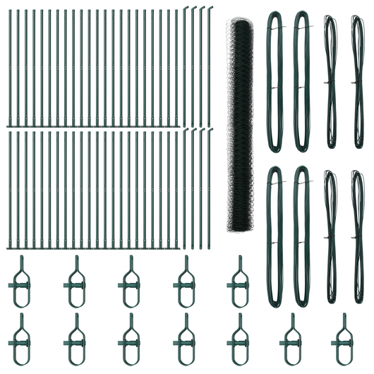 Recinzione Esagonale  Verde 1.4x100 m Acciaio