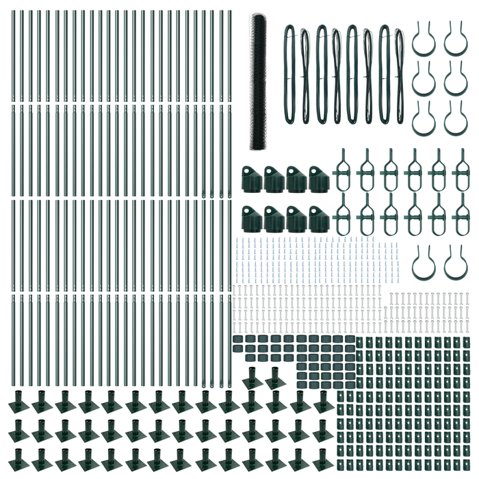 Recinzione Esagonale  Verde 1.5x100 m Acciaio