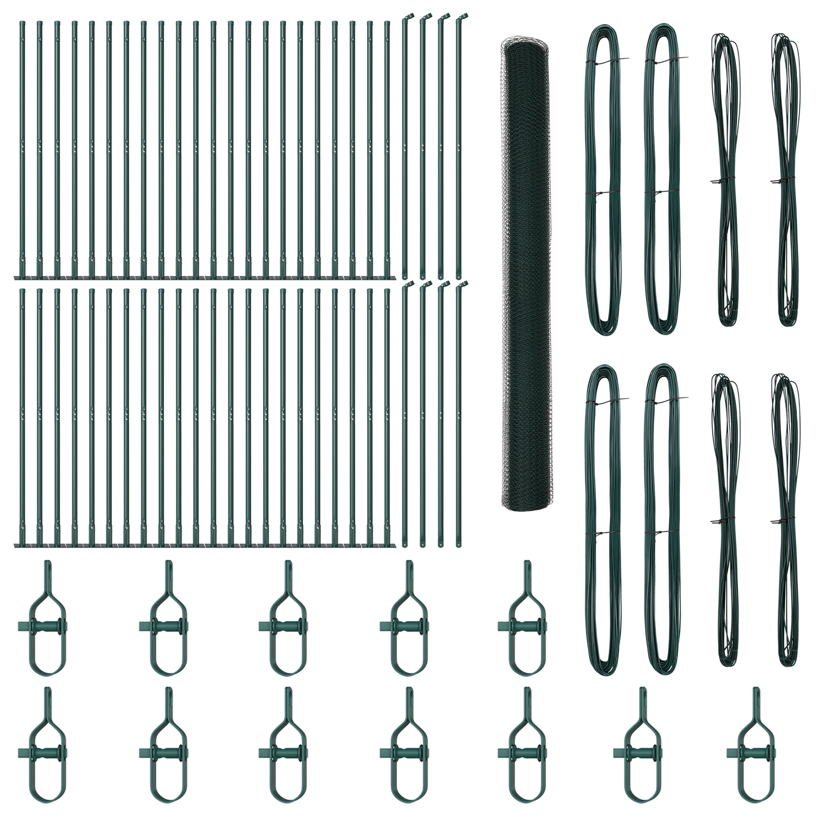 Recinto esagonale  Verde 1,6x100 m Acciaio