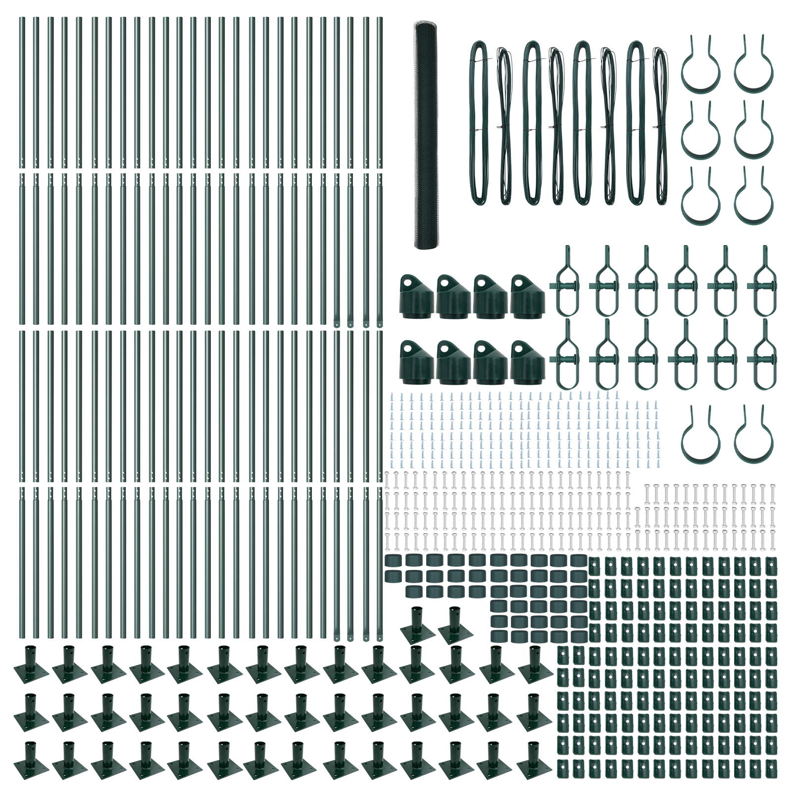Recinto esagonale  Verde 1,6x100 m Acciaio