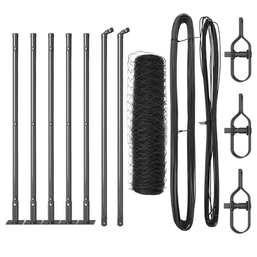 Recinzione Hexagon  Grigia 0.5x10 m Acciaio
