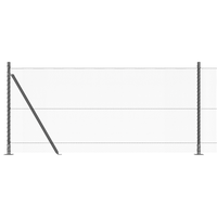 Recinto Esagonale  Grigio 1x10 m Acciaio