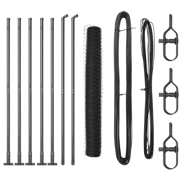 Recinzione Esagonale  Grigia 1x10 m in Acciaio