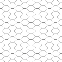 Recinzione Esagonale  Grigia 1.5x10 m Acciaio