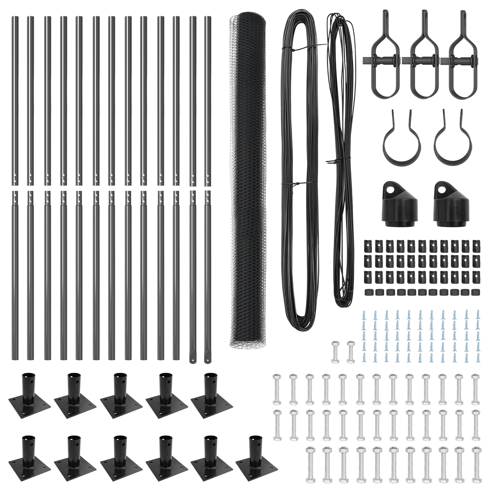 Recinzione Esagonale  Grigio 1.4x25 m Acciaio