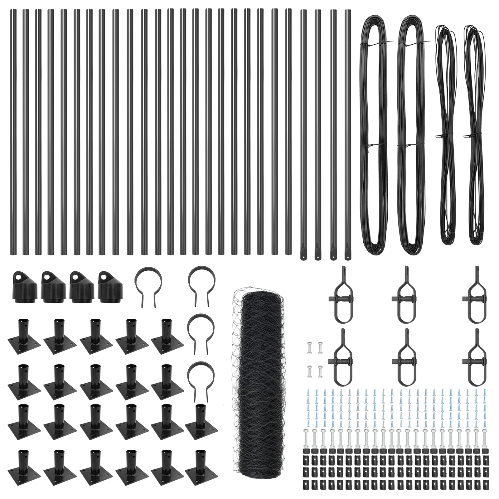 Recinzione Esagonale  Grigia 0,5x50 m in Acciaio