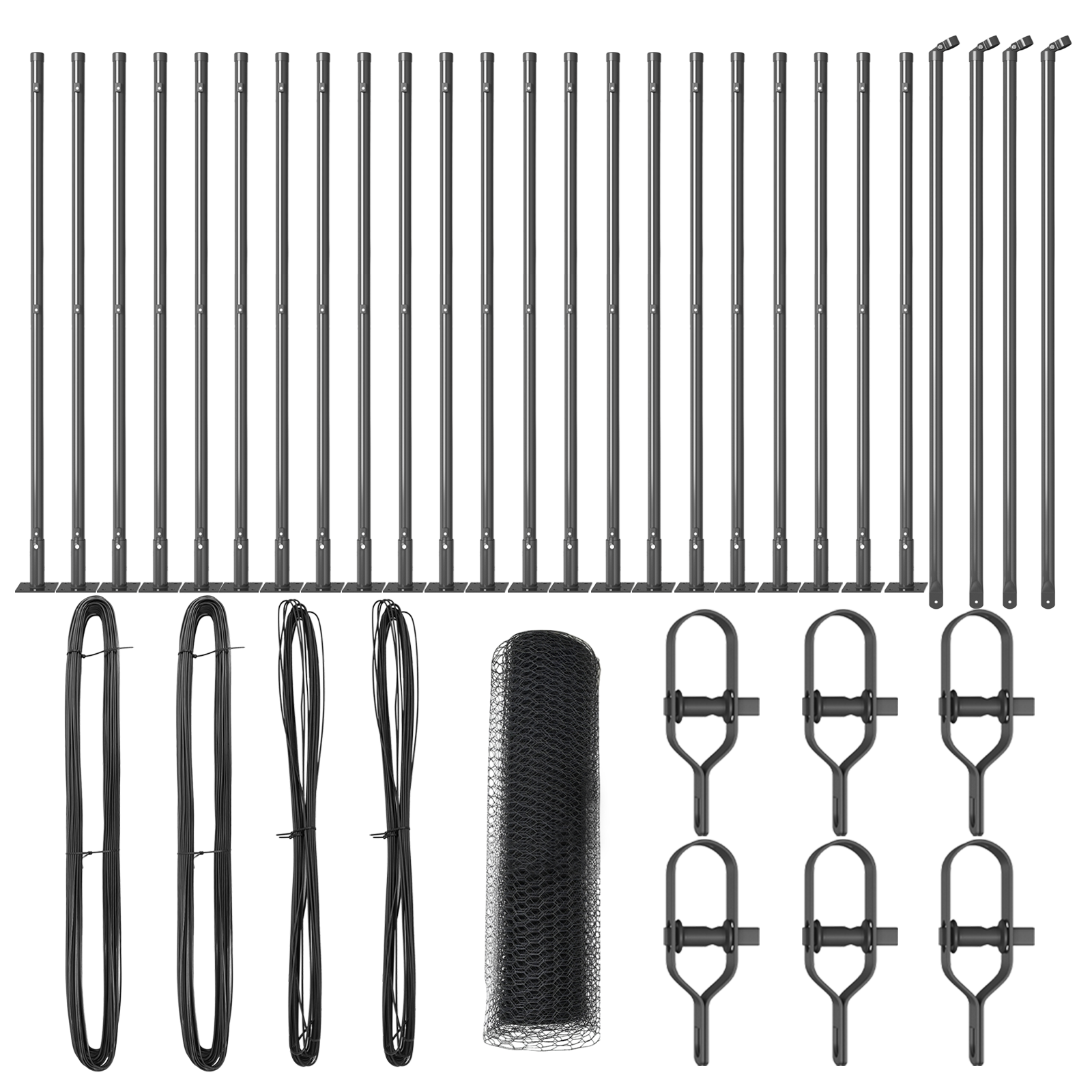 Recinzione Esagonale  Grigia 0.6x50 m Acciaio