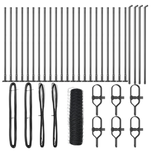 Recinzione Esagonale Grigia 1x50 m Acciaio