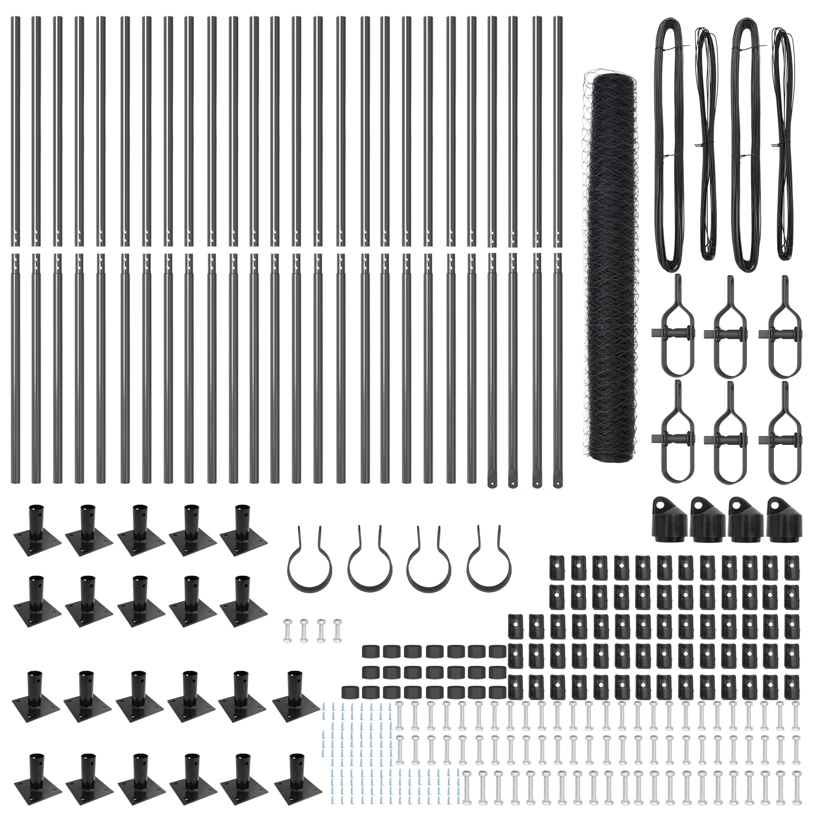 Recinzione Esagonale  Grigia 1,2x50 m Acciaio