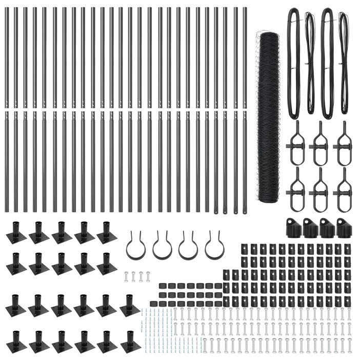 Recinzione Esagonale  Grigia 1,2x50 m Acciaio