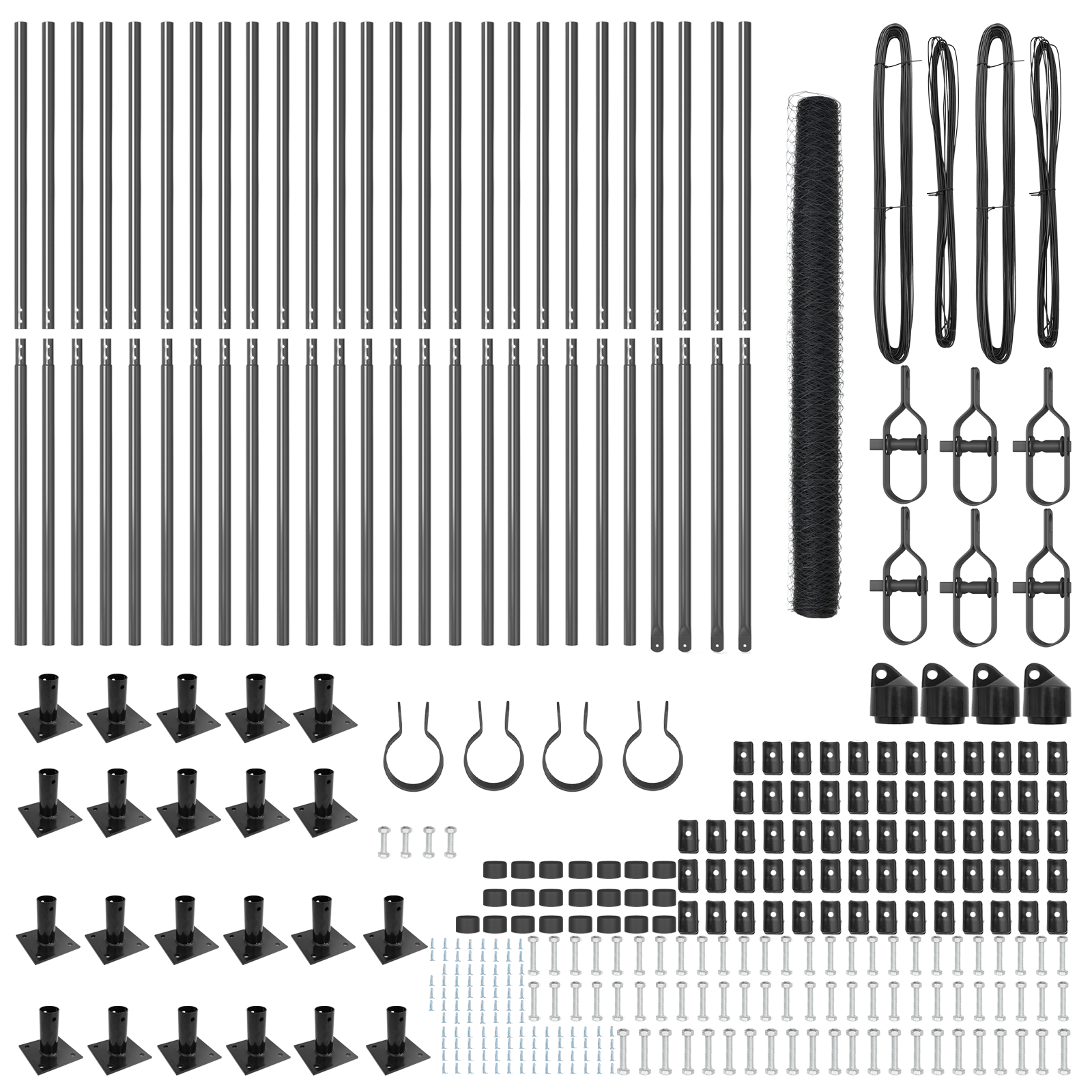 Recinzione Esagonale  Grigia 1,4x50 m Acciaio
