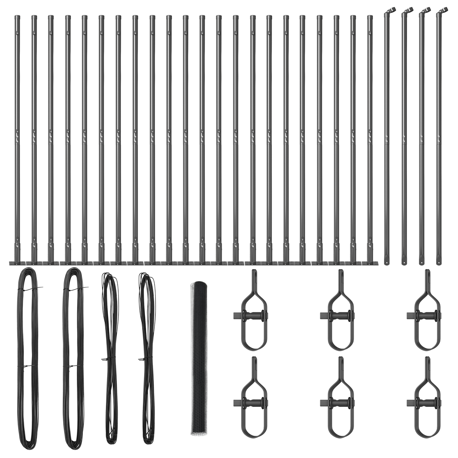 Recinzione Esagonale  Grigia 1,5x50 m in Acciaio