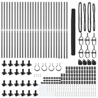 Recinzione esagonale  Grigia 1,5x50 m in acciaio