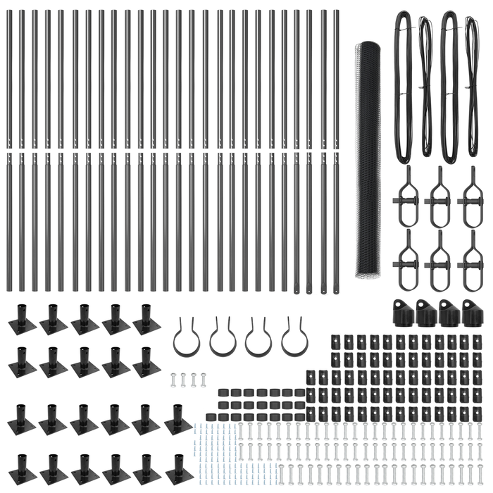 Recinzione Esagonale  Grigia 1,6x50 m Acciaio