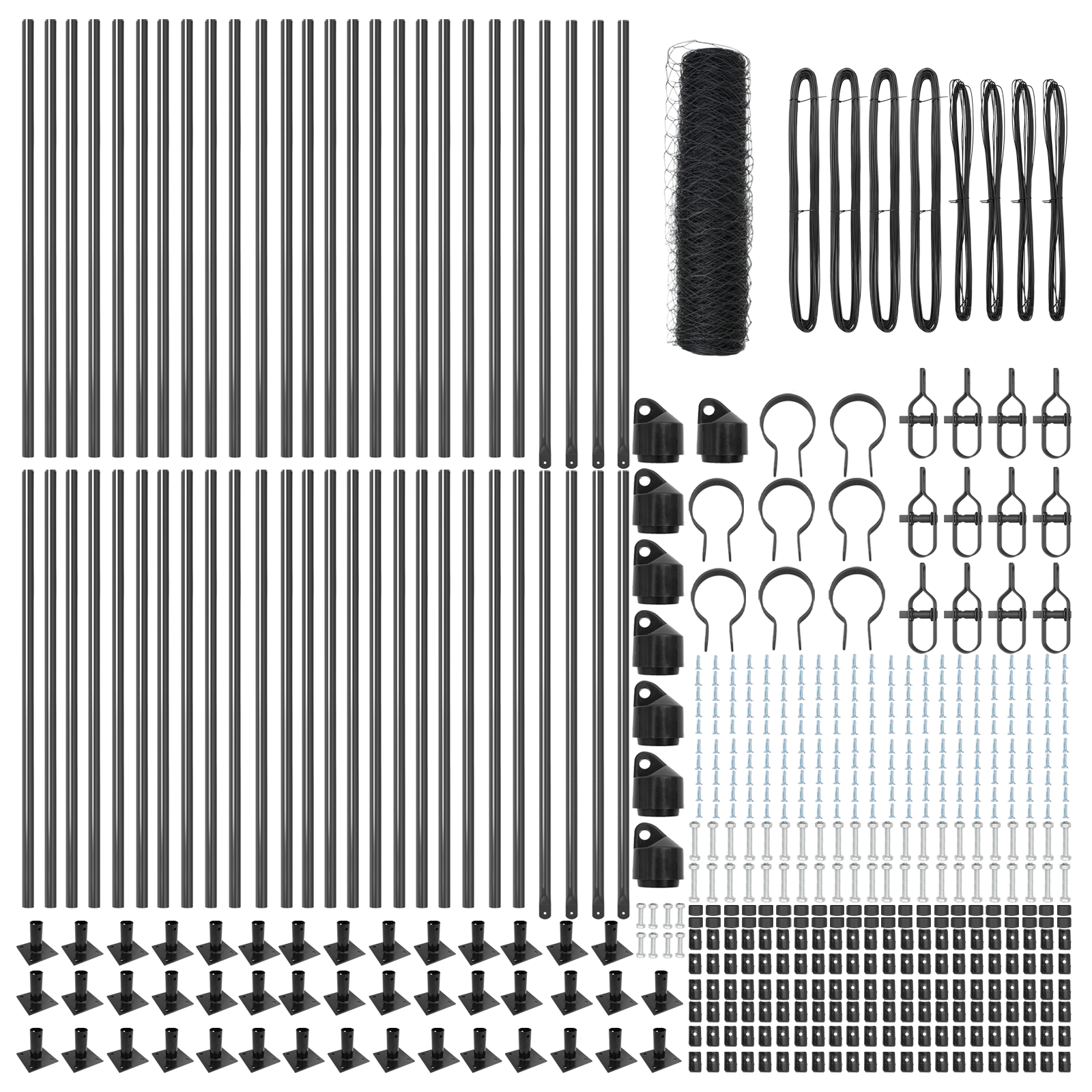 Recinzione Esagonale  Grigia 0.4x100 m Acciaio