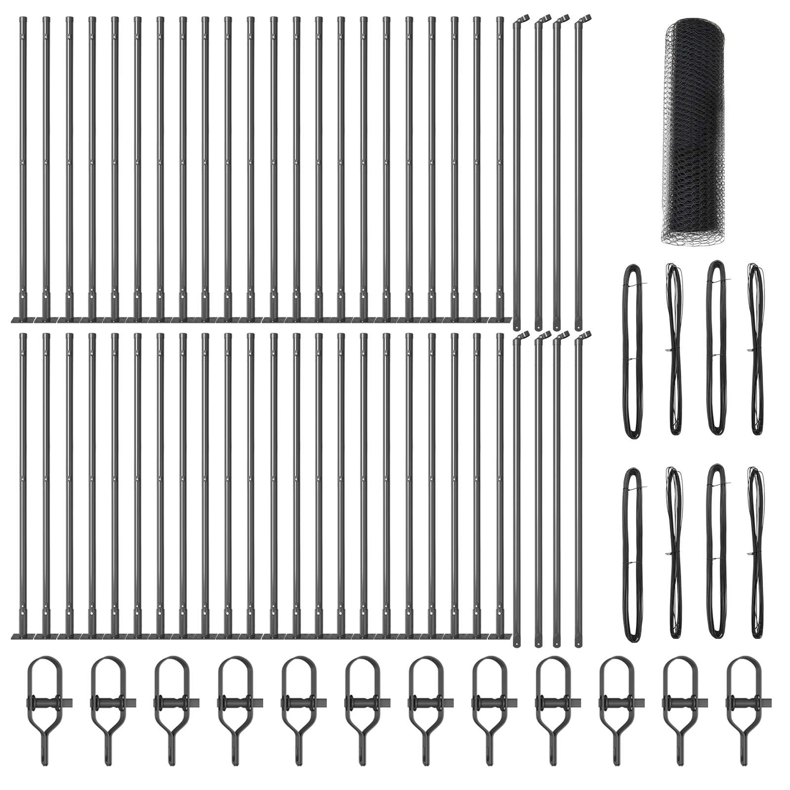 Recinzione Esagonale  Grigia 0.5x100 m Acciaio