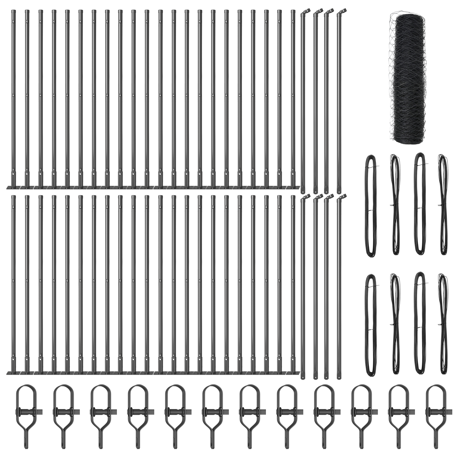 Recinzione Esagonale Grigia 0.8x100 m Acciaio