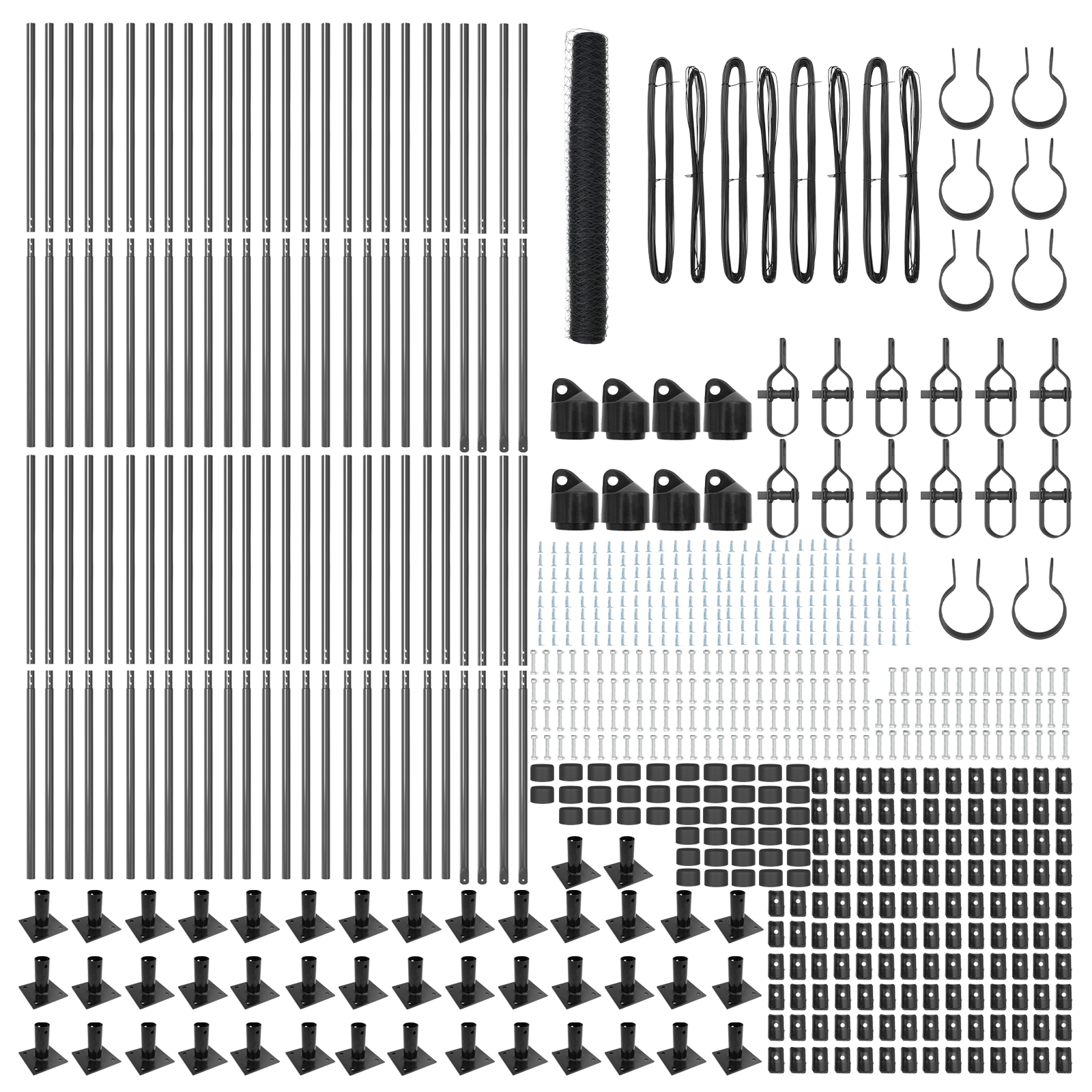 Recinzione Esagonale  Grigia 1.2x100 m Acciaio