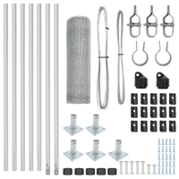 Recinzione Esagonale 0,5x10 m Acciaio Zincato