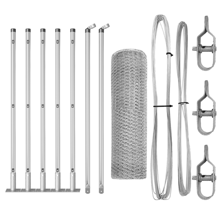 Recinzione Esagonale 0.6x10 m Acciaio Zincato