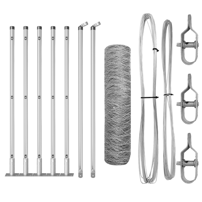 Recinzione Esagonale  0.6x10 m Acciaio Zincato
