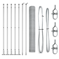Recinzione esagonale  0.8x10 m in acciaio zincato