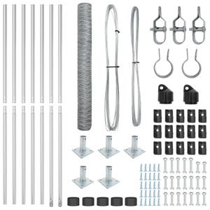 Recinzione Esagonale  0.8x10 m Acciaio Zincato